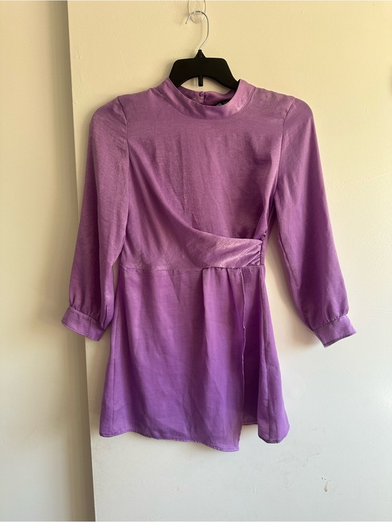 Zara Dresses & Skirts - Zara Purple Long Sleeve Mini Dress